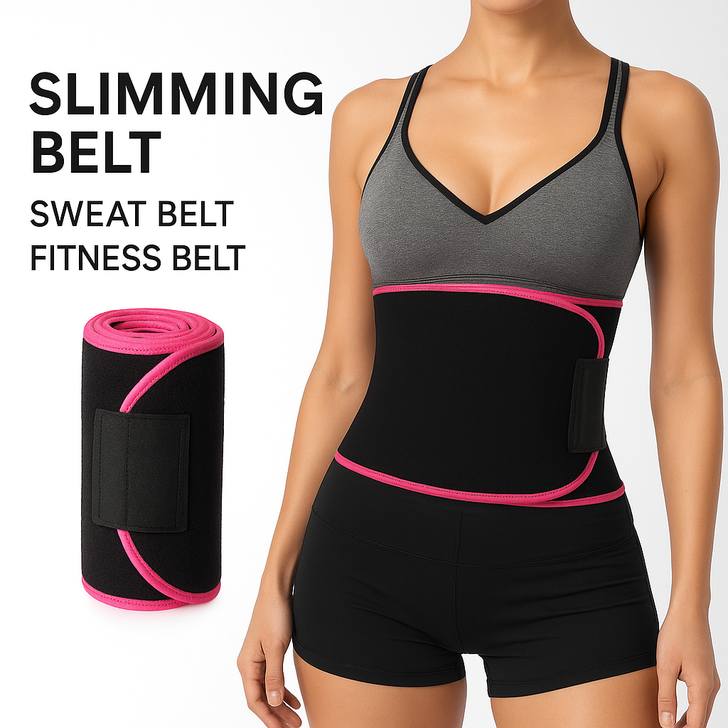Sweat Slim Belt 🔥 – Burn Fat & Shape Your Waist