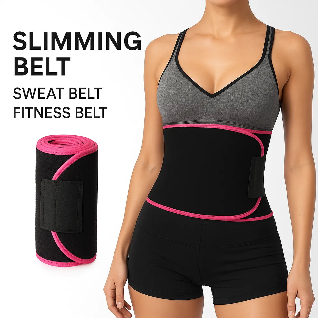 Sweat Slim Belt 🔥 – Burn Fat & Shape Your Waist